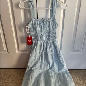 NWT Sunday best Aritzia maritine midi dress in classic light blue